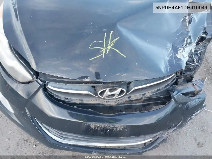 5NPDH4AE1DH410049 2013 Hyundai Elantra Gls