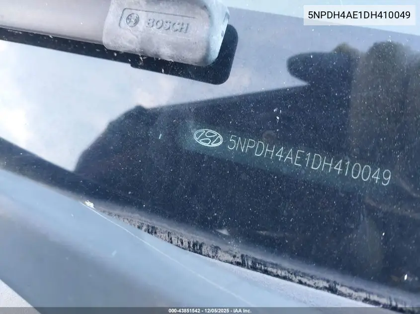 5NPDH4AE1DH410049 2013 Hyundai Elantra Gls