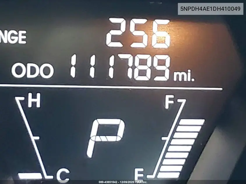 5NPDH4AE1DH410049 2013 Hyundai Elantra Gls