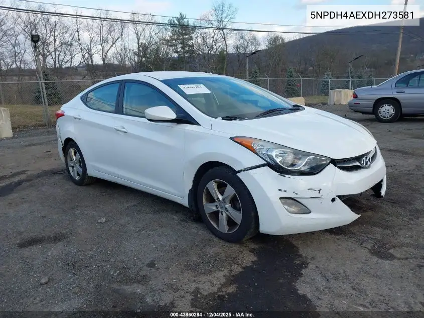 5NPDH4AEXDH273581 2013 Hyundai Elantra Gls