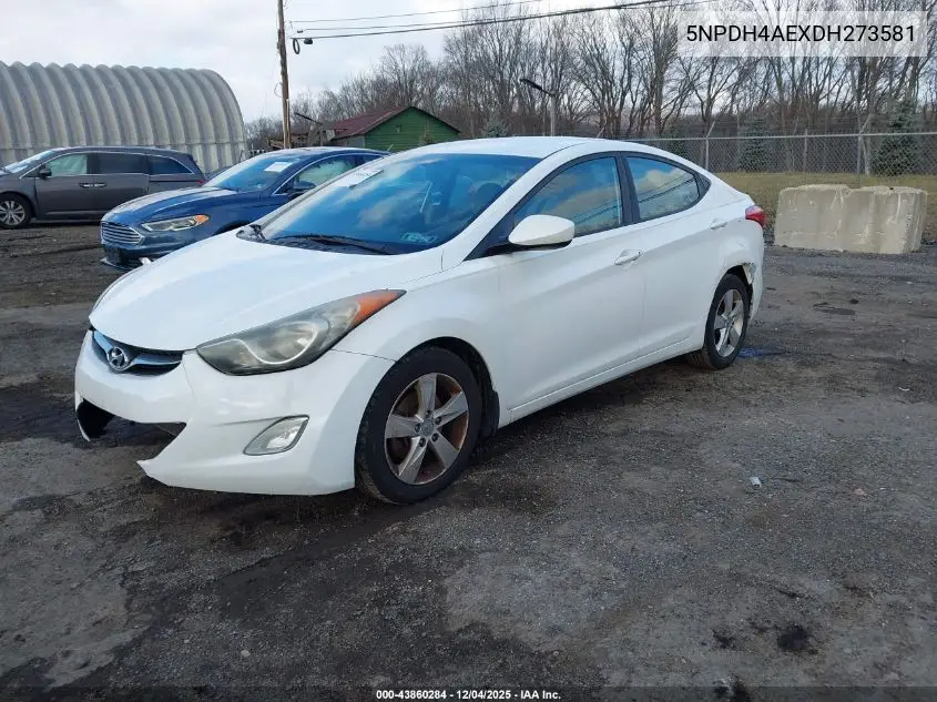 5NPDH4AEXDH273581 2013 Hyundai Elantra Gls