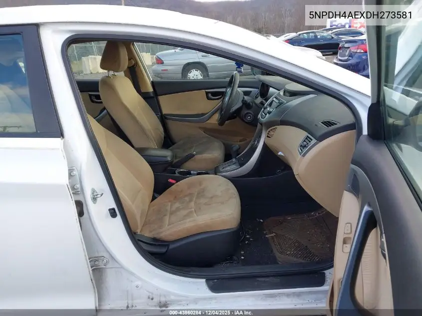 5NPDH4AEXDH273581 2013 Hyundai Elantra Gls