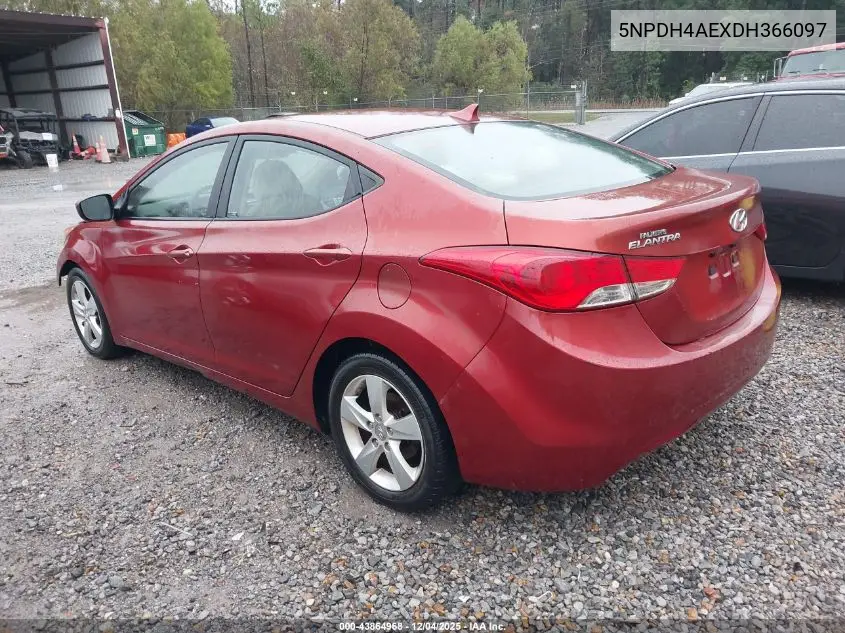 5NPDH4AEXDH366097 2013 Hyundai Elantra Gls