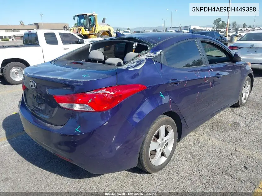 5NPDH4AE9DH449388 2013 Hyundai Elantra Gls