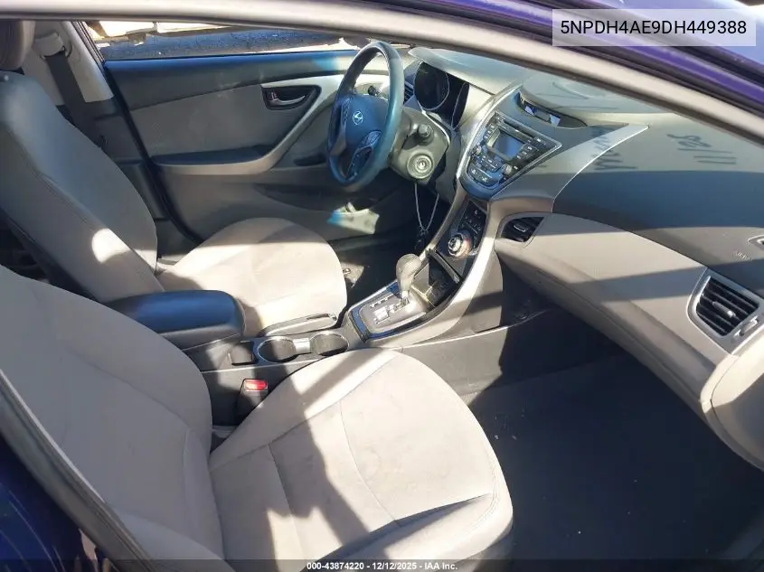 5NPDH4AE9DH449388 2013 Hyundai Elantra Gls