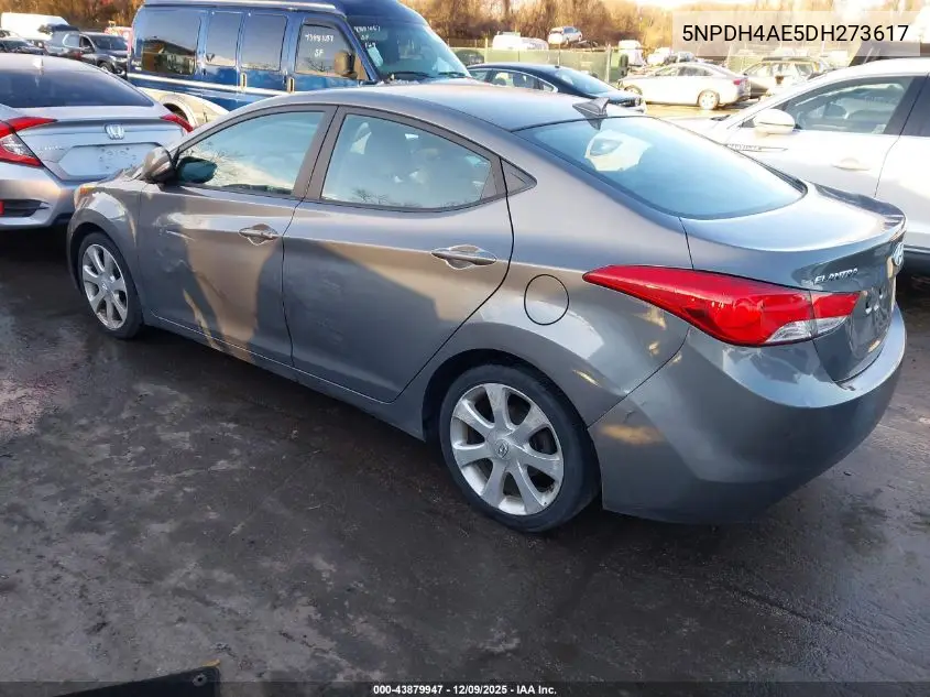 5NPDH4AE5DH273617 2013 Hyundai Elantra Limited