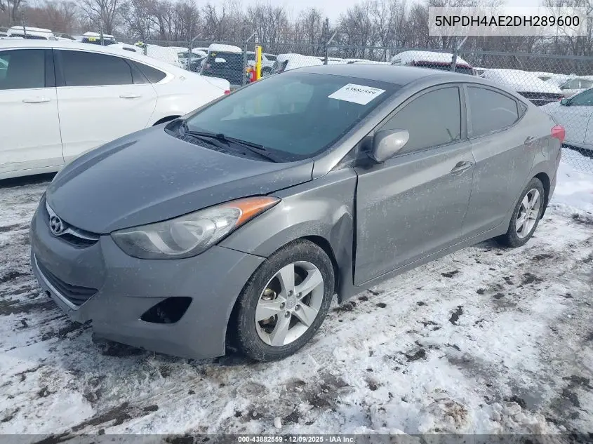 5NPDH4AE2DH289600 2013 Hyundai Elantra Gls