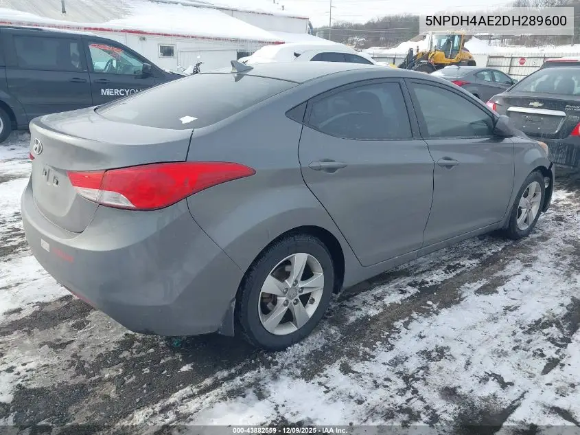 5NPDH4AE2DH289600 2013 Hyundai Elantra Gls