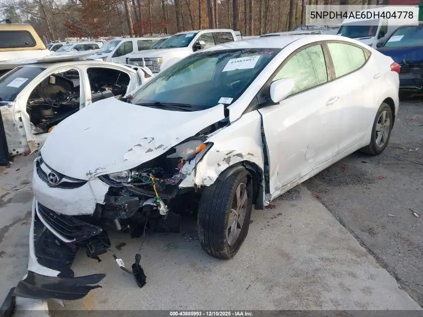 5NPDH4AE6DH404778 2013 Hyundai Elantra Gls