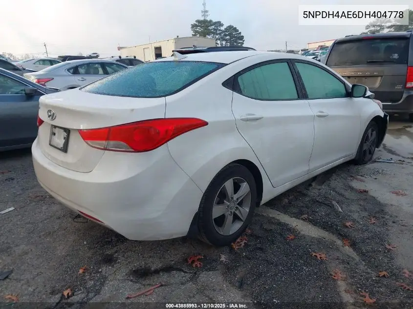 5NPDH4AE6DH404778 2013 Hyundai Elantra Gls