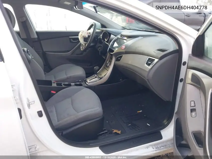 5NPDH4AE6DH404778 2013 Hyundai Elantra Gls
