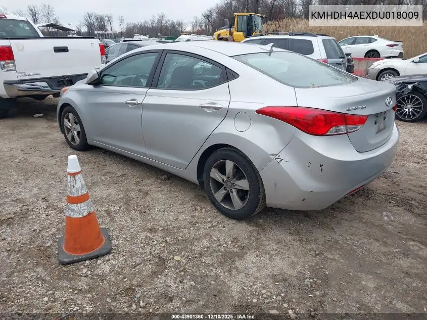 KMHDH4AEXDU018009 2013 Hyundai Elantra Gls