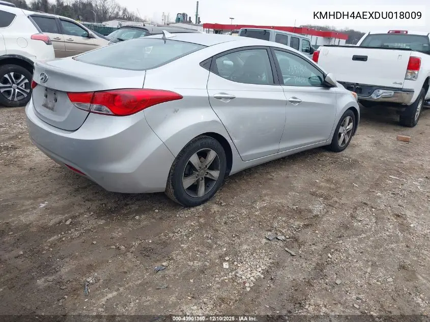 KMHDH4AEXDU018009 2013 Hyundai Elantra Gls