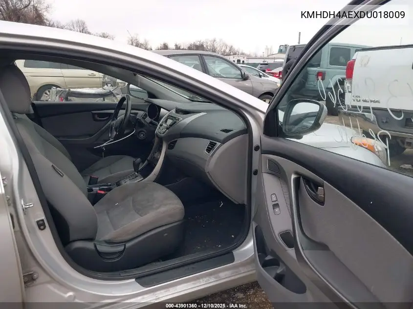 KMHDH4AEXDU018009 2013 Hyundai Elantra Gls