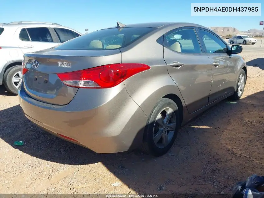 5NPDH4AE0DH437985 2013 Hyundai Elantra Gls