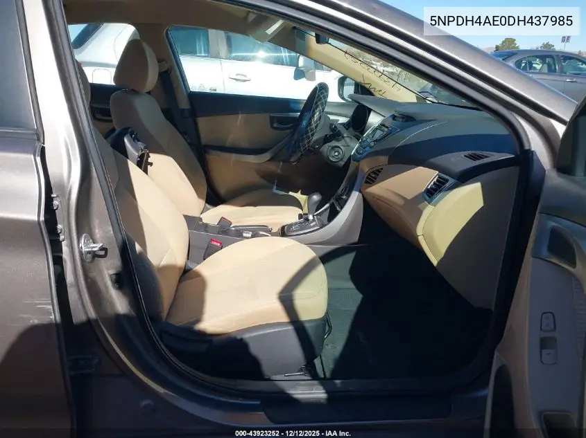 5NPDH4AE0DH437985 2013 Hyundai Elantra Gls