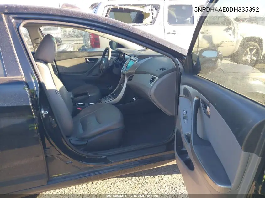 5NPDH4AE0DH335392 2013 Hyundai Elantra Limited