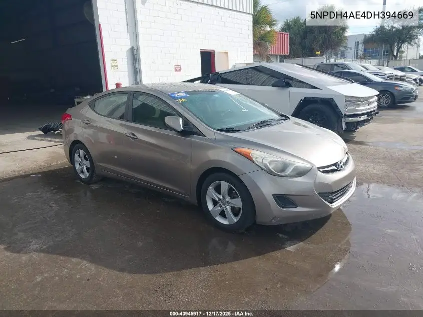 5NPDH4AE4DH394669 2013 Hyundai Elantra Gls