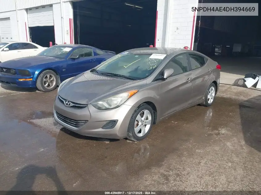 5NPDH4AE4DH394669 2013 Hyundai Elantra Gls