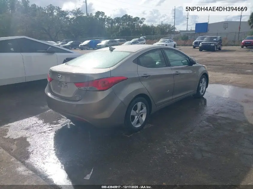 5NPDH4AE4DH394669 2013 Hyundai Elantra Gls