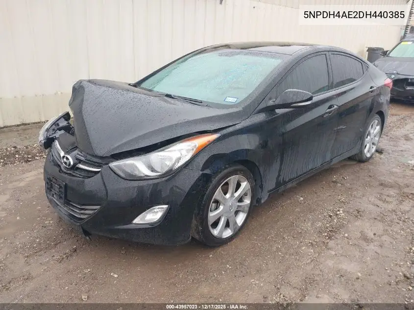 5NPDH4AE2DH440385 2013 Hyundai Elantra Limited