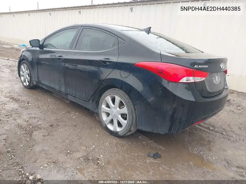 5NPDH4AE2DH440385 2013 Hyundai Elantra Limited