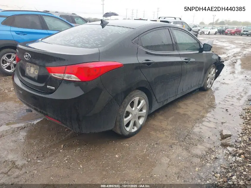 5NPDH4AE2DH440385 2013 Hyundai Elantra Limited