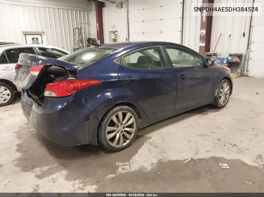 5NPDH4AE5DH384524 2013 Hyundai Elantra Gls