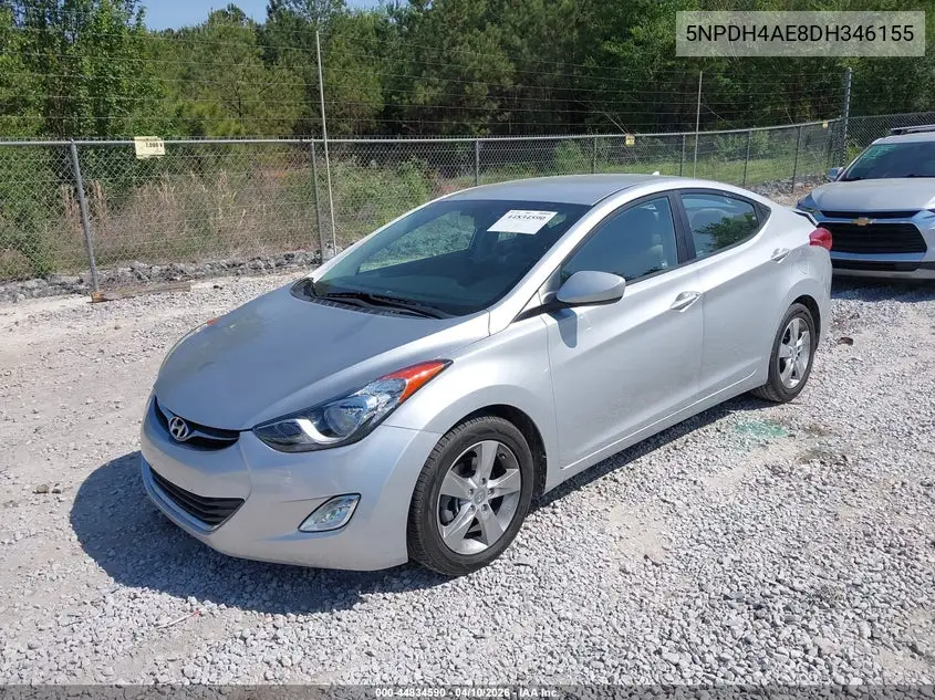 5NPDH4AE8DH346155 2013 Hyundai Elantra Gls