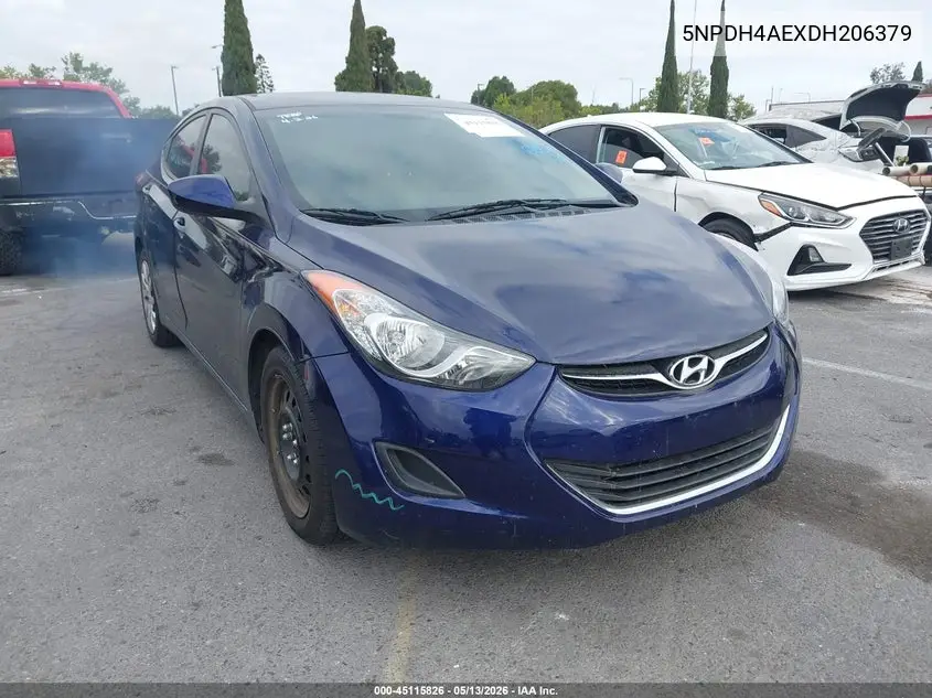5NPDH4AEXDH206379 2013 Hyundai Elantra Gls/Limited
