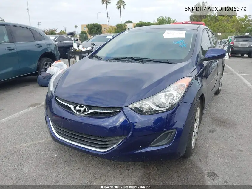 5NPDH4AEXDH206379 2013 Hyundai Elantra Gls/Limited