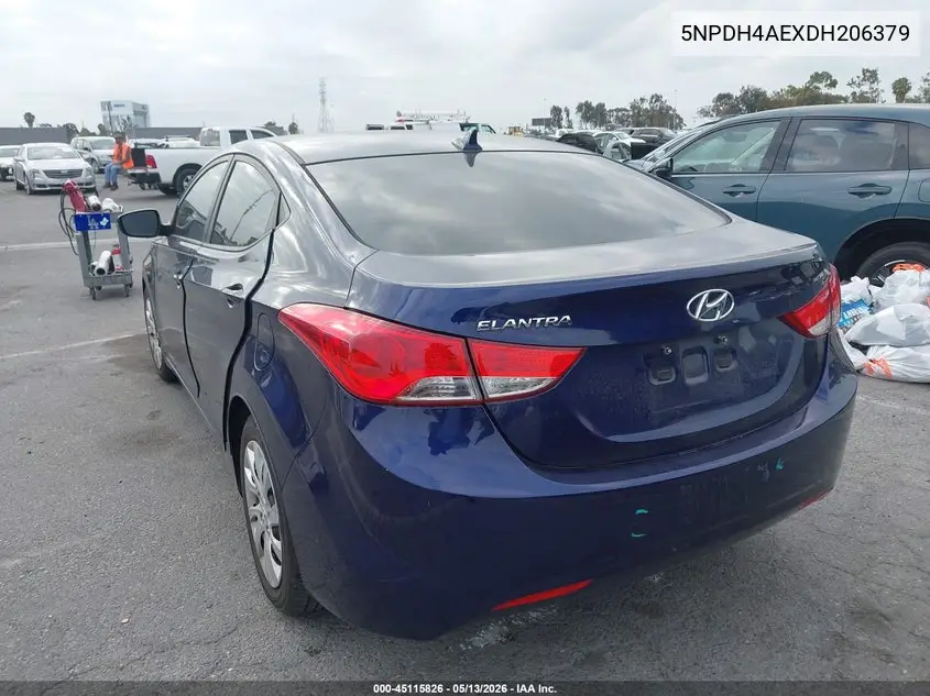 5NPDH4AEXDH206379 2013 Hyundai Elantra Gls/Limited