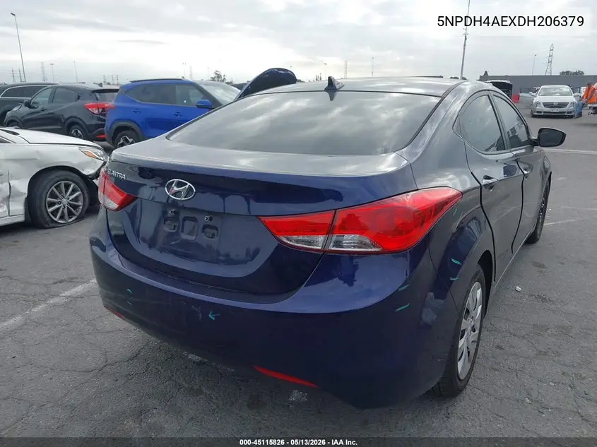 5NPDH4AEXDH206379 2013 Hyundai Elantra Gls/Limited