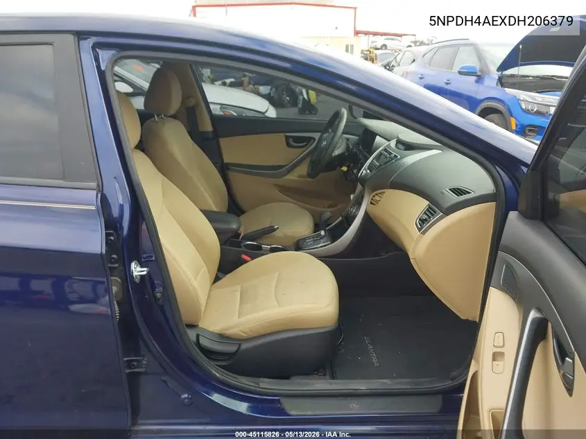 5NPDH4AEXDH206379 2013 Hyundai Elantra Gls/Limited