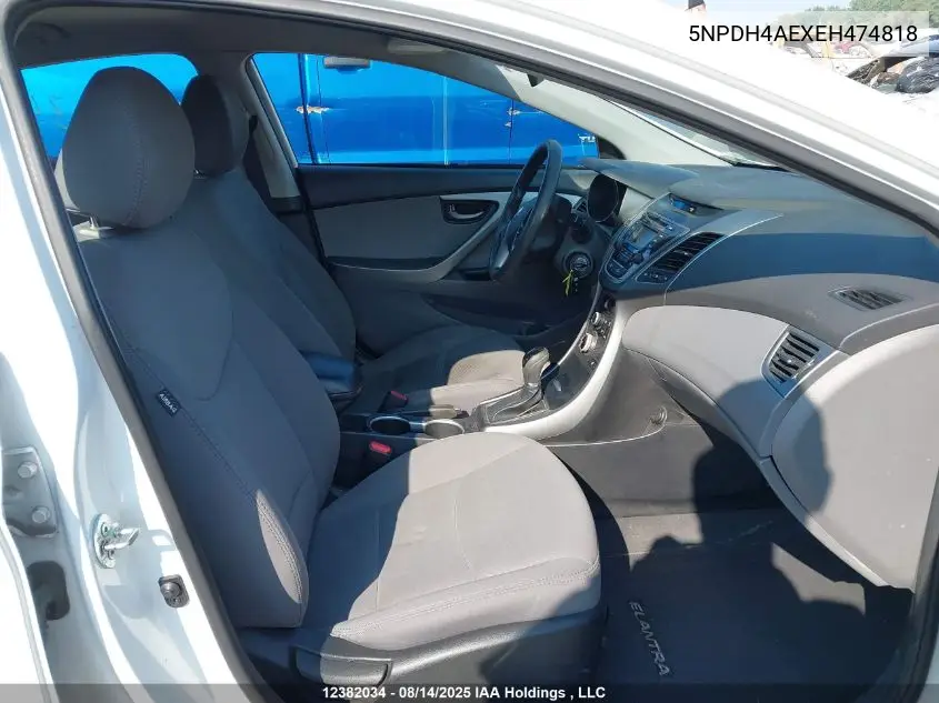 5NPDH4AEXEH474818 2014 Hyundai Elantra Se/Sport/Limited