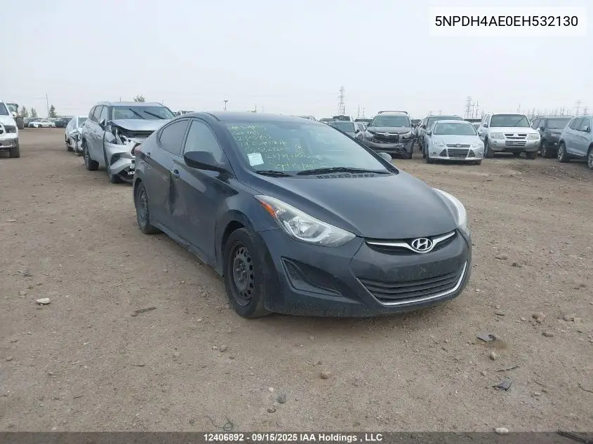 5NPDH4AE0EH532130 2014 Hyundai Elantra Se/Sport/Limited