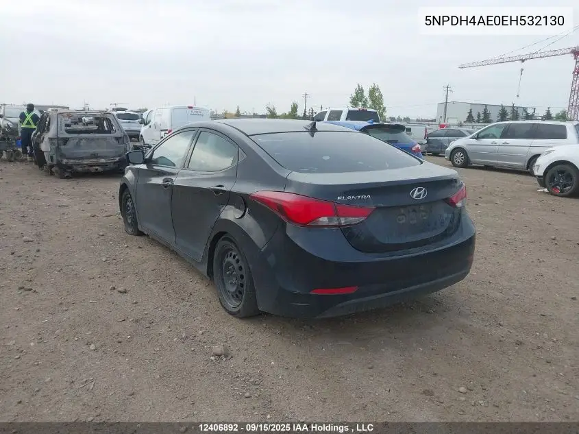 5NPDH4AE0EH532130 2014 Hyundai Elantra Se/Sport/Limited