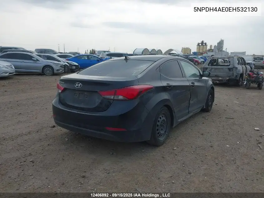 5NPDH4AE0EH532130 2014 Hyundai Elantra Se/Sport/Limited