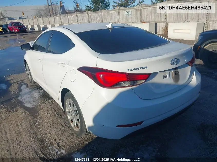 5NPDH4AE5EH485421 2014 Hyundai Elantra Gl