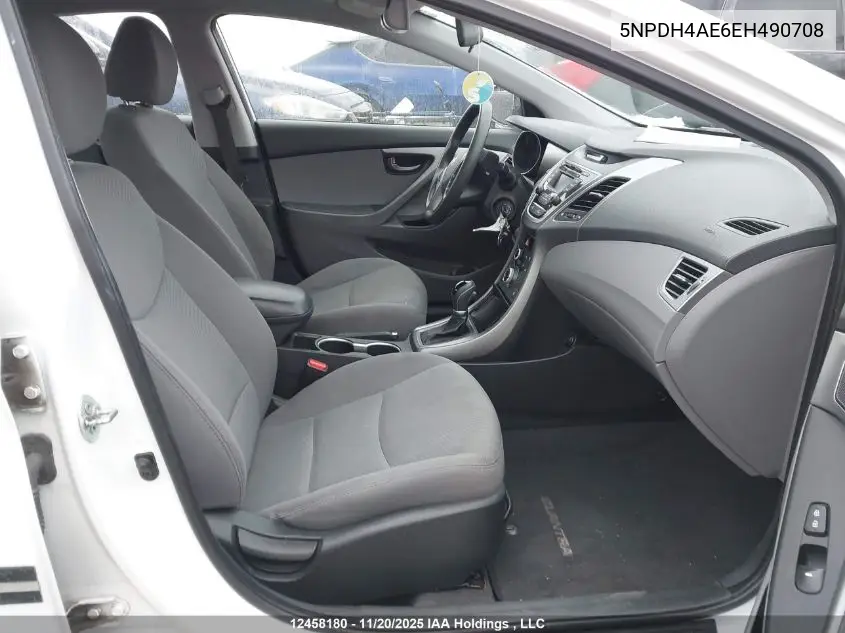 5NPDH4AE6EH490708 2014 Hyundai Elantra Se/Sport/Limited