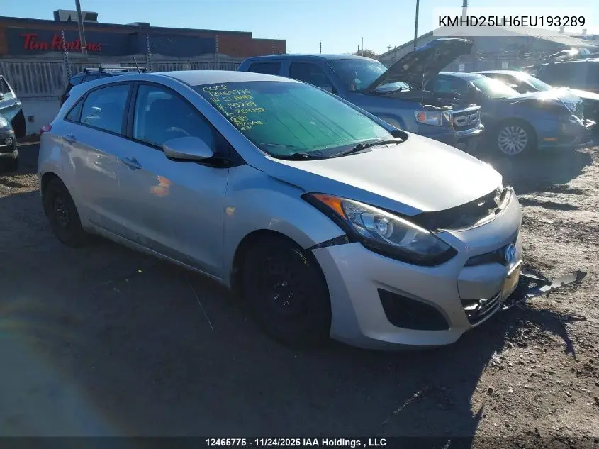 KMHD25LH6EU193289 2014 Hyundai Elantra Gt Gl