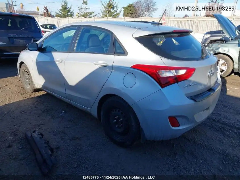 KMHD25LH6EU193289 2014 Hyundai Elantra Gt Gl