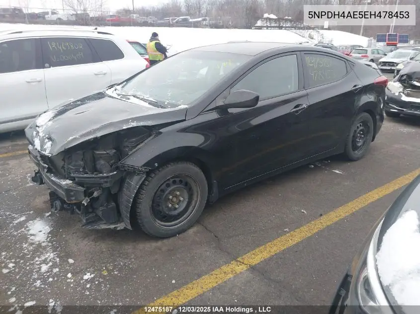 5NPDH4AE5EH478453 2014 Hyundai Elantra Gl