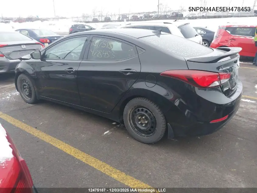 5NPDH4AE5EH478453 2014 Hyundai Elantra Gl