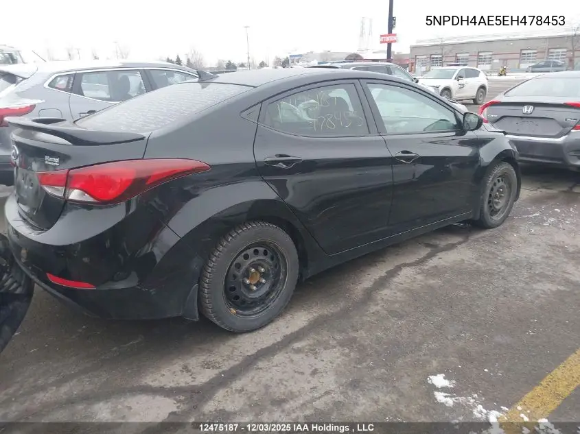 5NPDH4AE5EH478453 2014 Hyundai Elantra Gl