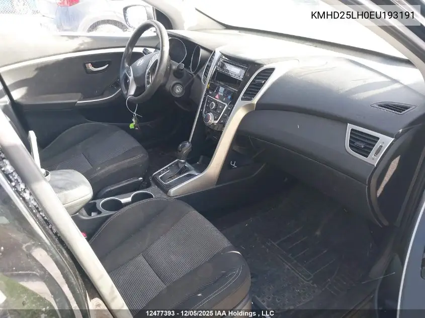 KMHD25LH0EU193191 2014 Hyundai Elantra Gt Gl