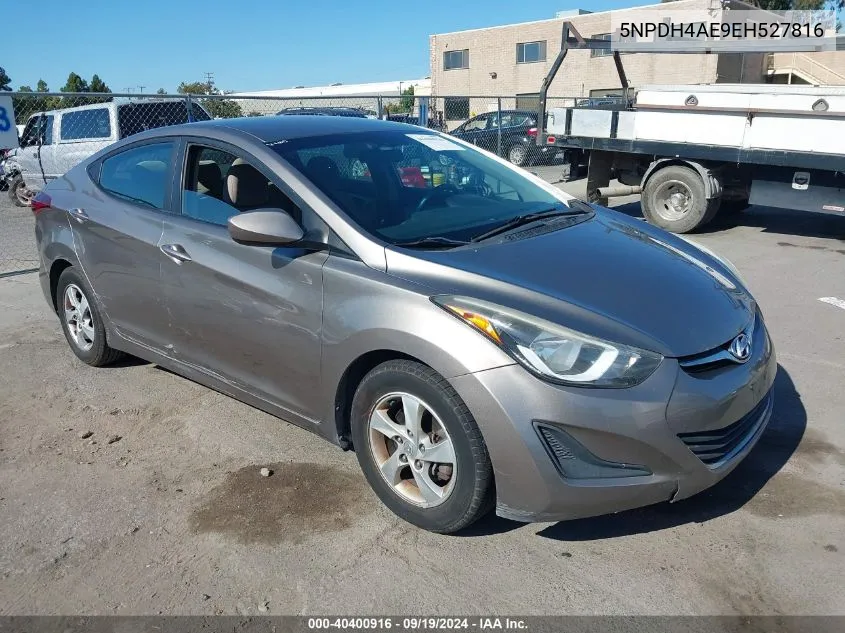 2014 Hyundai Elantra Se VIN: 5NPDH4AE9EH527816 Lot: 40400916