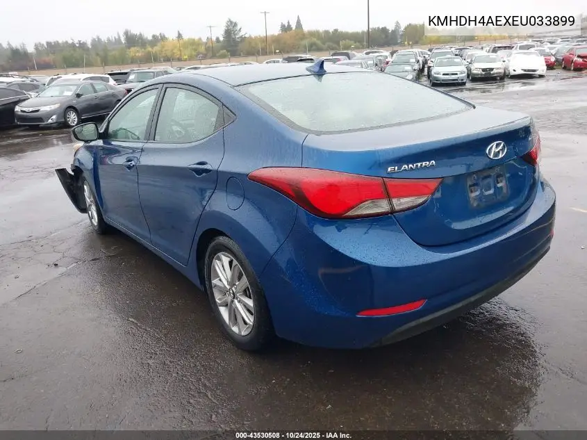 KMHDH4AEXEU033899 2014 Hyundai Elantra Se