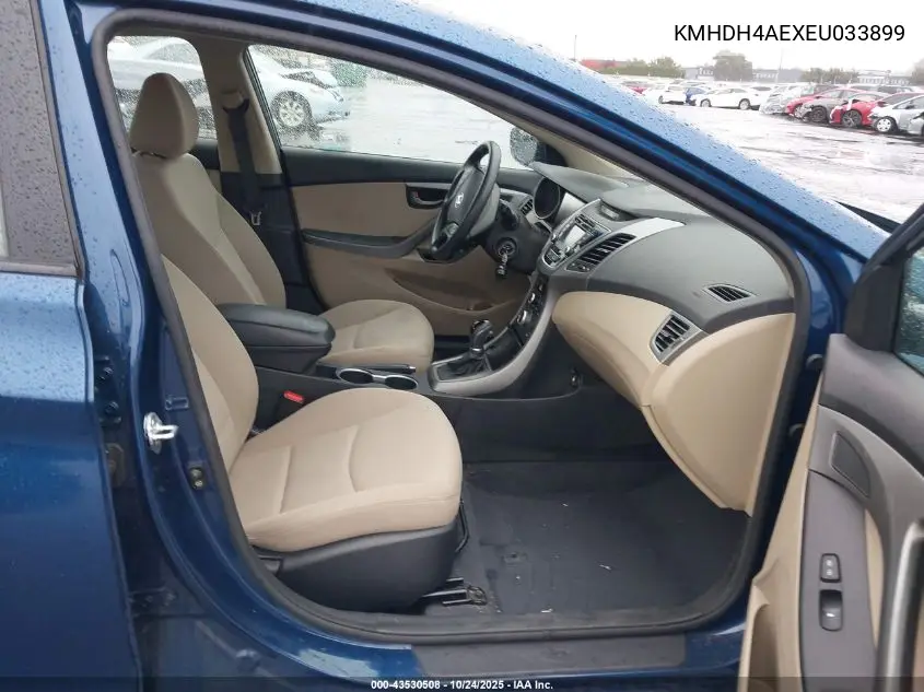 KMHDH4AEXEU033899 2014 Hyundai Elantra Se