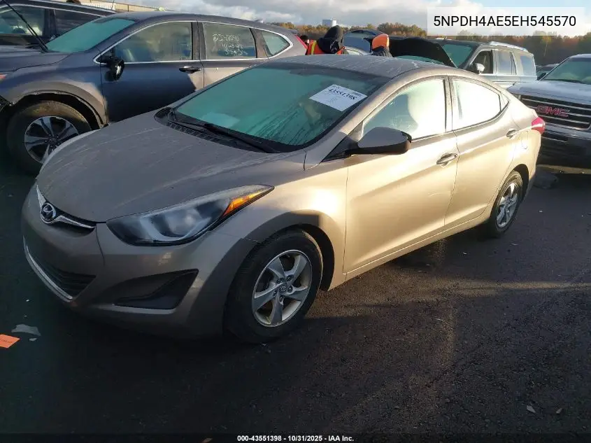 5NPDH4AE5EH545570 2014 Hyundai Elantra Se